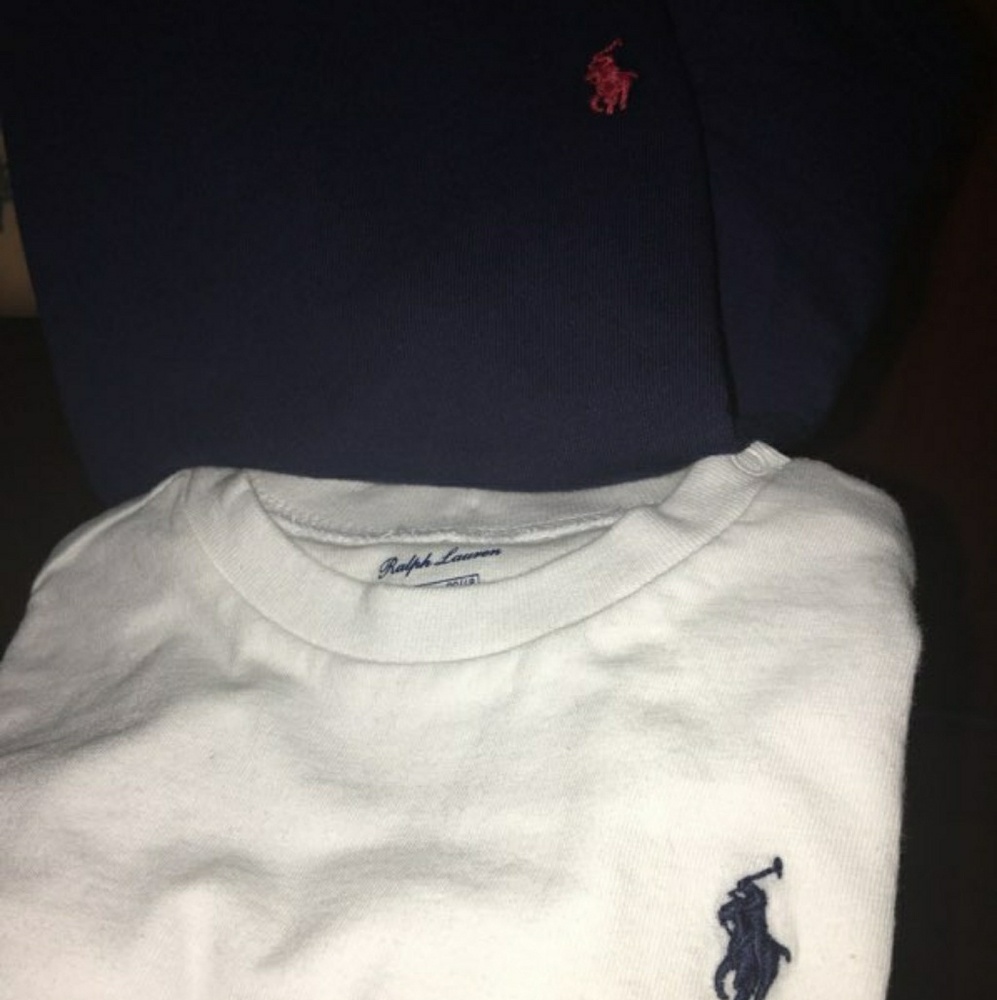 4 ralph lauren tees size 12months & 18 months